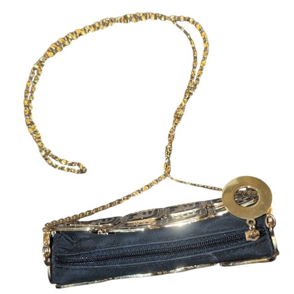 Vintage 1990s Elephant Metal Tile & Chain Crossbody Purse - Picture 5 of 5